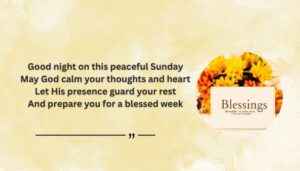 Best Good Nights Sunday Blessings
