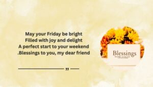Good Morning Friday Blessings and Wishes