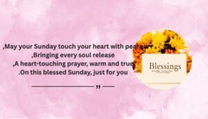 Heart Touching Sunday Prayer Greetings