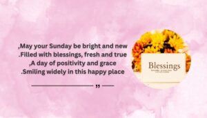 Positive Thankful Sunday Blessings