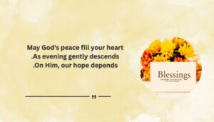 Relaxing Good Evening Blessings Messages