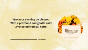 Spiritual Good Evening Blessings with Bible Verses
