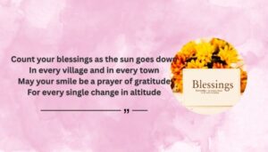 Thankful Smiling Blessings Quotes