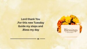 Tuesday Morning Prayers