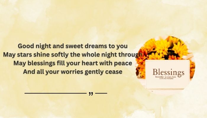 Good Night Blessings with Beautiful Images