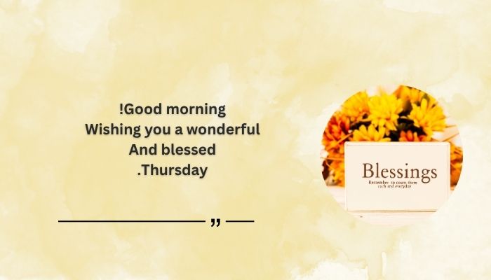 Thursday Prayers and Blessings